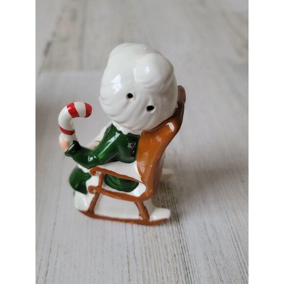 Japan mrs claus candy cane salt shaker xmas decor - Picture 6 of 7